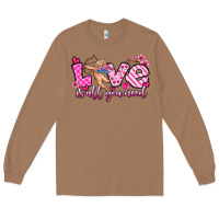 Toasted Coconut love is all you need Long Sleeve Tee - OliviaCreatesArt
