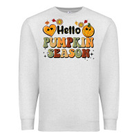 Oatmeal Heather hello pumpkin season Premium Sweatshirt - BarkalooDesign
