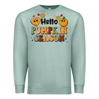 Seafoam hello pumpkin season Premium Sweatshirt - BarkalooDesign