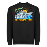 Black Countdown Is Over It's Cruise Time Heavyweight Sweatshirt - CowhideDigitalArt