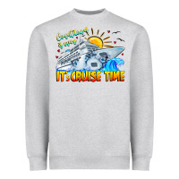 Heather Grey Countdown Is Over It's Cruise Time Heavyweight Sweatshirt - CowhideDigitalArt