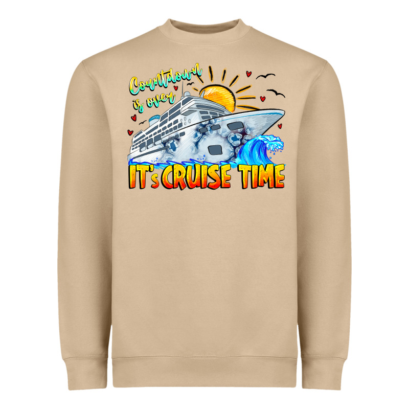 Countdown Is Over It's Cruise Time Heavyweight Sweatshirt by CowhideDigitalArt | Teevron