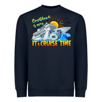Navy Countdown Is Over It's Cruise Time Heavyweight Sweatshirt - CowhideDigitalArt