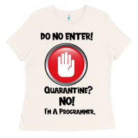 Bone I'm Not In Quarantine I'm A Programmer Ladies Tee - Bettercallsaul