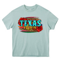 Texas Chica With Roses Heavy Core Tee | Teevron