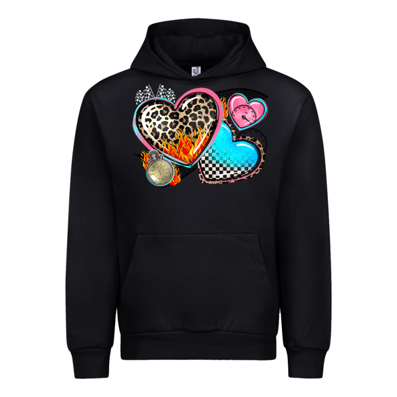 Western Leopard  Racing  Hearts Urban Hoodie by AdoDesignShop | Teevron