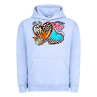 Pigment Grape Ice western leopard  racing  hearts Urban Hoodie - AdoDesignShop