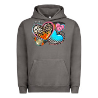 Pigment Tornado western leopard  racing  hearts Urban Hoodie - AdoDesignShop