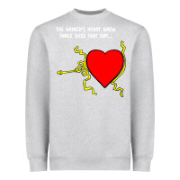 Heather Grey Grinch's Heart Grew gift Heavyweight Sweatshirt - trangStudio