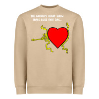 Mushroom Grinch's Heart Grew gift Heavyweight Sweatshirt - trangStudio