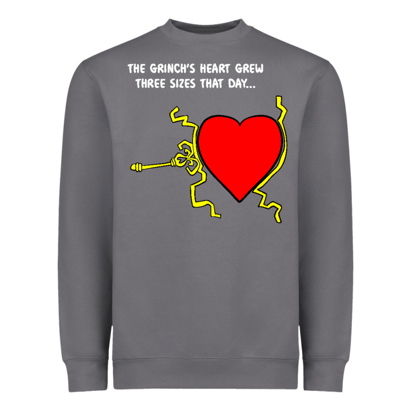 Grinch's Heart Grew Gift Heavyweight Sweatshirt by trangStudio | Teevron