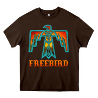 Chocolate Brown thunderbird freebird Heavy Core Tee - JahusDesignShop
