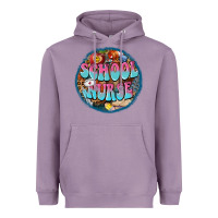 Lavender western groovy school nurse Heavyweight Hoodie - BarkalooDesign