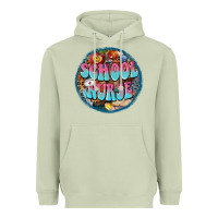 Matcha western groovy school nurse Heavyweight Hoodie - BarkalooDesign