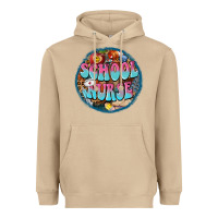 Mushroom western groovy school nurse Heavyweight Hoodie - BarkalooDesign