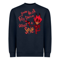 Navy Mens My Favorite Alastor Hazbin Hotel Gifts Music Fans for fan Heavyweight Sweatshirt - trangStudio