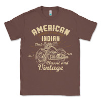 Chestnut Retro Vintage American Motorcycle Indian for Old Biker Classic Tee - trangStudio