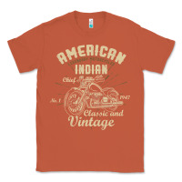 Copper Retro Vintage American Motorcycle Indian for Old Biker Classic Tee - trangStudio