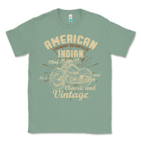 Sage Retro Vintage American Motorcycle Indian for Old Biker Classic Tee - trangStudio