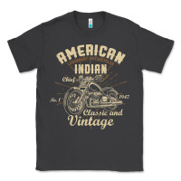 Smoke Retro Vintage American Motorcycle Indian for Old Biker Classic Tee - trangStudio