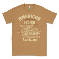 Toasted Coconut Retro Vintage American Motorcycle Indian for Old Biker Classic Tee - trangStudio