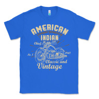 True Royal Retro Vintage American Motorcycle Indian for Old Biker Classic Tee - trangStudio