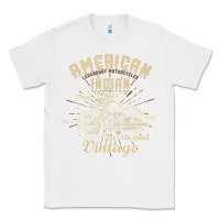 White Retro Vintage American Motorcycle Indian for Old Biker Classic Tee - trangStudio