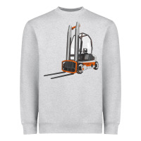 Heather Grey Forklift Heavyweight Sweatshirt - LillyAllenDesigns