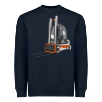 Navy Forklift Heavyweight Sweatshirt - LillyAllenDesigns