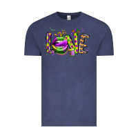 Vintage Denim mardi gras love lips Vintage Tee - CowGirlArtShop