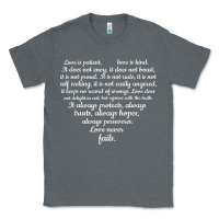 Charcoal Heather Love is patient Love is Kind 1 Corinthians 1348 Classic Tee - trangStudio