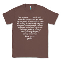 Chestnut Love is patient Love is Kind 1 Corinthians 1348 Classic Tee - trangStudio