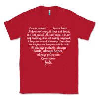 Red Love is patient Love is Kind 1 Corinthians 1348 Classic Tee - trangStudio