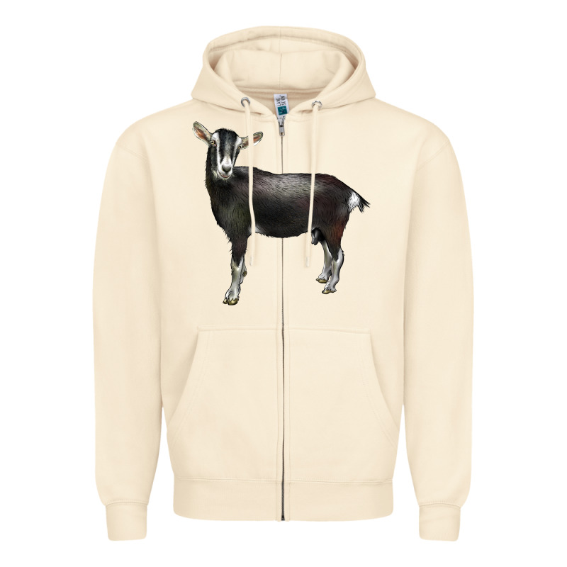 Alpine Goat Zipper Hoodie by LillyAllenDesigns | Teevron