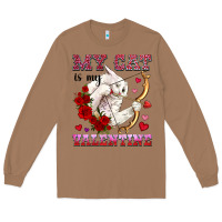 Toasted Coconut my cat is my valentine Long Sleeve Tee - OliviaCreatesArt