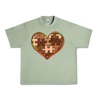 Oil Green melanin skin tone heart black history Urban Heavy Tee - CowGirlArtShop