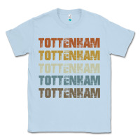 Dusty Blue Retro Vintage Tottenham London Classic Tee - trangStudio