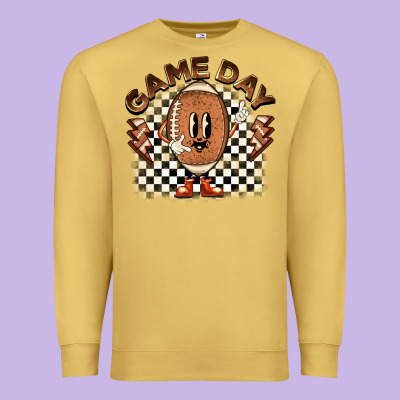 Game Day Football Premium Sweatshirt Designed By Barkaloodesign