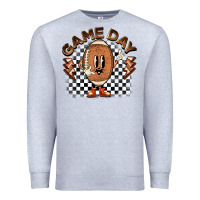 Heather Grey game day football Premium Sweatshirt - BarkalooDesign