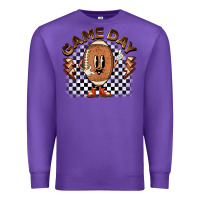 Purple game day football Premium Sweatshirt - BarkalooDesign