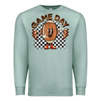 Seafoam game day football Premium Sweatshirt - BarkalooDesign