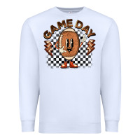 White game day football Premium Sweatshirt - BarkalooDesign