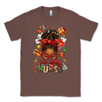 Chestnut one merry nurse afro messy bun Classic Tee - texasbilliewilder