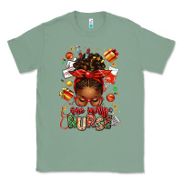 Sage one merry nurse afro messy bun Classic Tee - texasbilliewilder