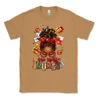 Toasted Coconut one merry nurse afro messy bun Classic Tee - texasbilliewilder
