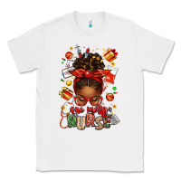White one merry nurse afro messy bun Classic Tee - texasbilliewilder