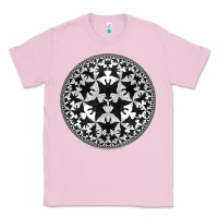 Bubblegum Pink M.C. Escher Circle Limit IV Classic Tee - trangStudio