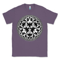 Lavender M.C. Escher Circle Limit IV Classic Tee - trangStudio