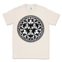 Natural M.C. Escher Circle Limit IV Classic Tee - trangStudio