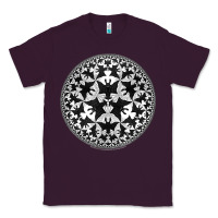 Plum M.C. Escher Circle Limit IV Classic Tee - trangStudio